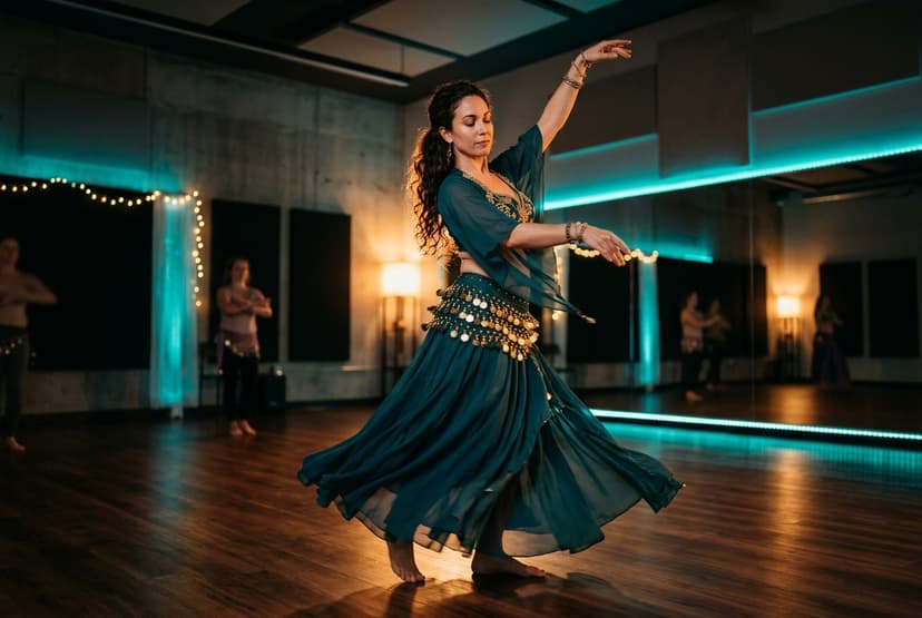 Rhythmic movement and belly dance